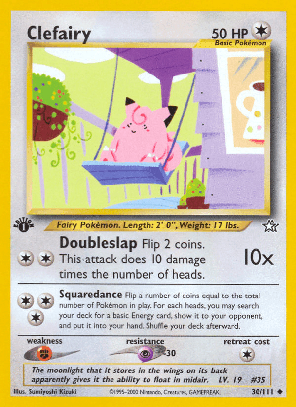 Clefairy, card 30 from Neo Genesis