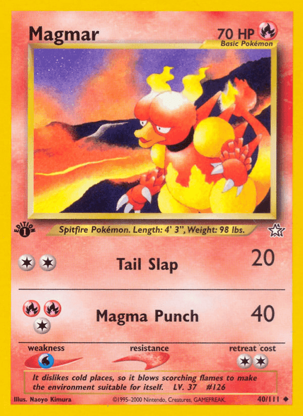 Magmar, carta 40 de Neo Genesis
