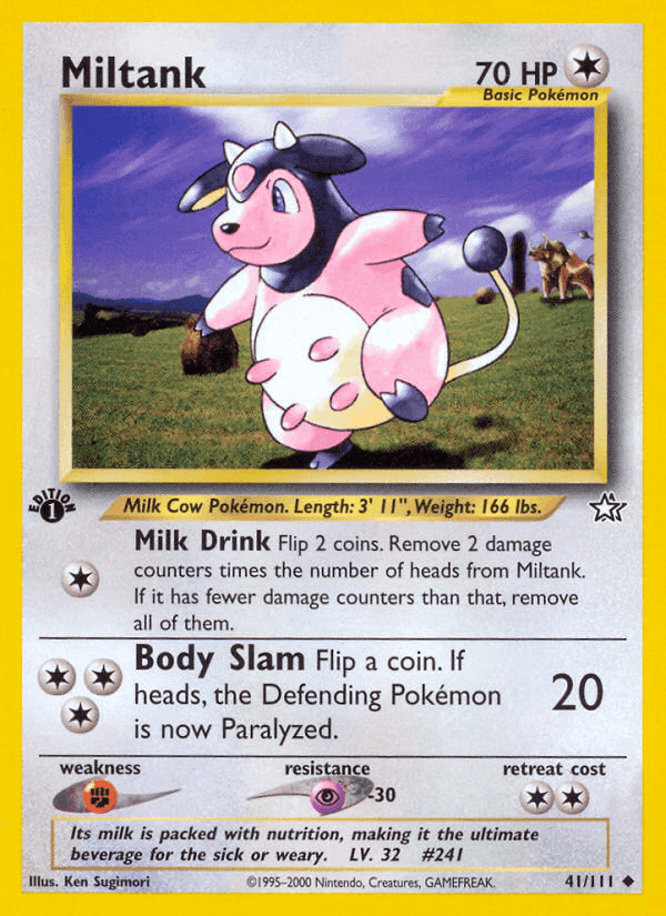Miltank, carta 41 de Neo Genesis
