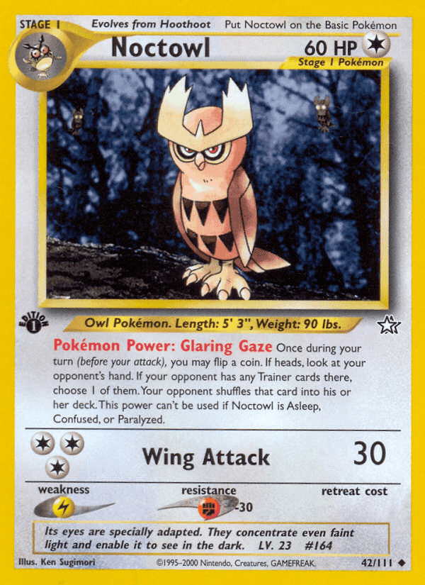 Noctowl, carta 42 di Neo Genesis