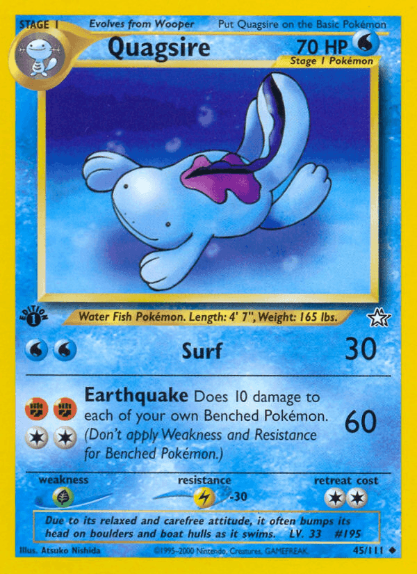 Quagsire, carta 45 de Neo Genesis