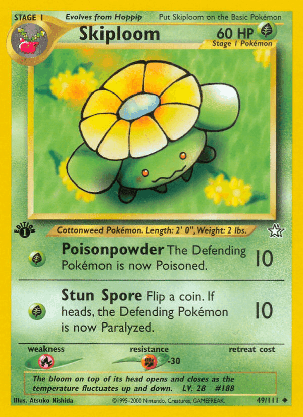 Skiploom, carta 49 de Neo Genesis