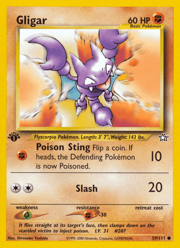Gligar, card 59 from Neo Genesis