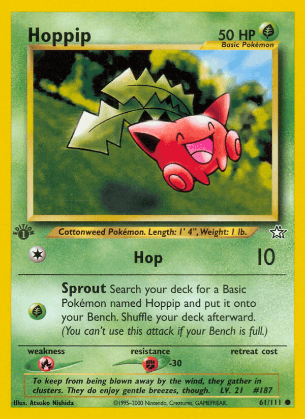 Hoppip, card 61 from Neo Genesis