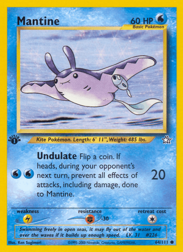 Mantine, card 64 from Neo Genesis