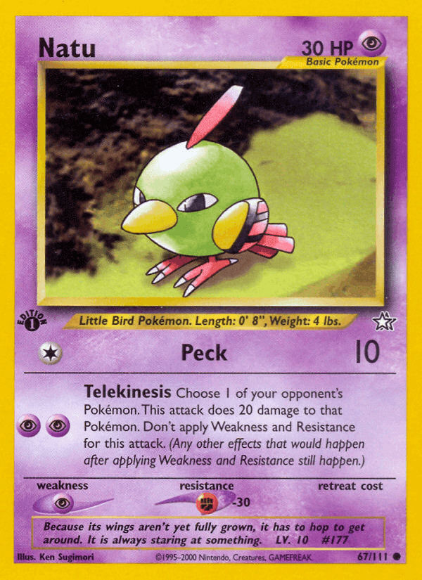 Natu, card 67 from Neo Genesis