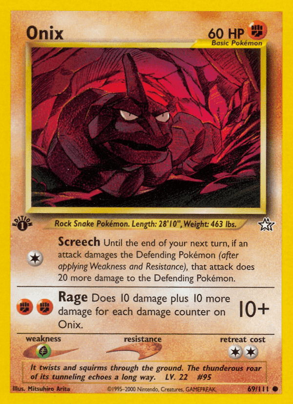 Onix, card 69 from Neo Genesis
