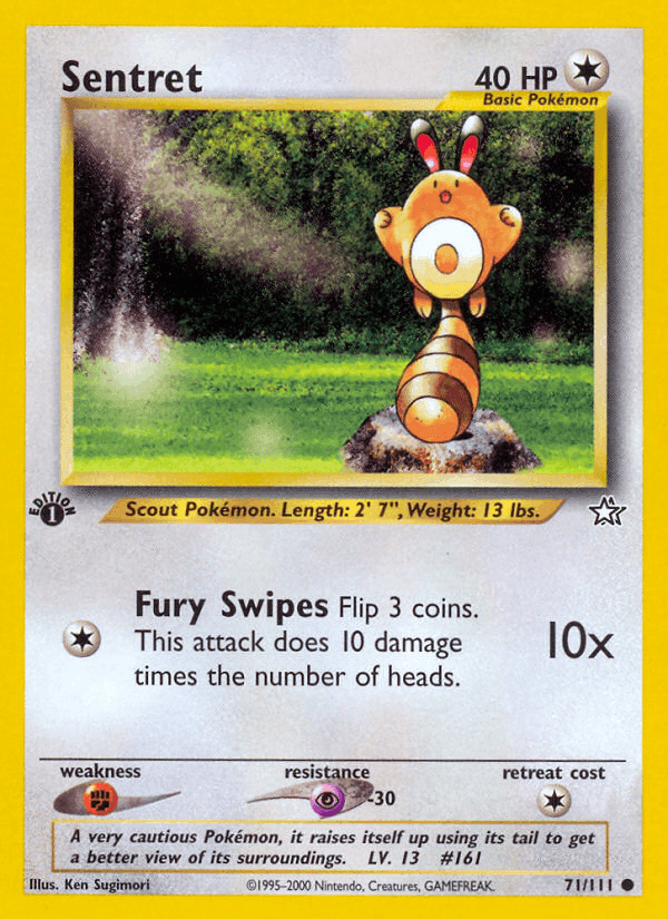 Sentret, card 71 from Neo Genesis