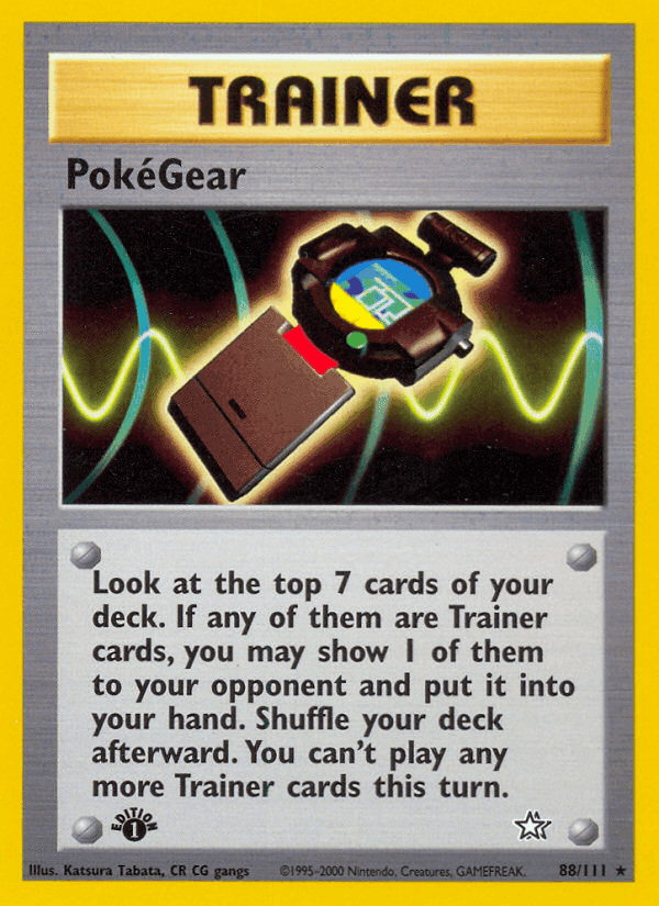 PokéGear, card 88 from Neo Genesis