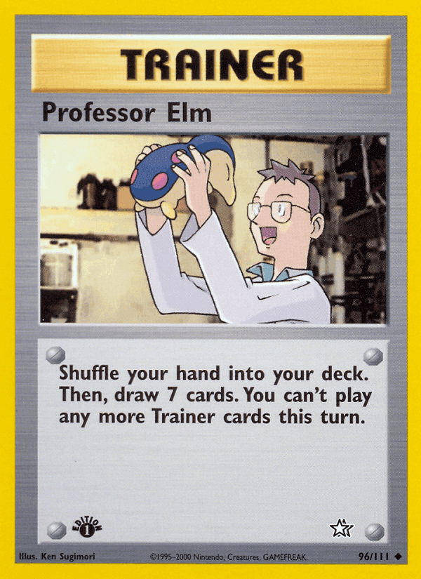 Professor Elm, card 96 from Neo Genesis