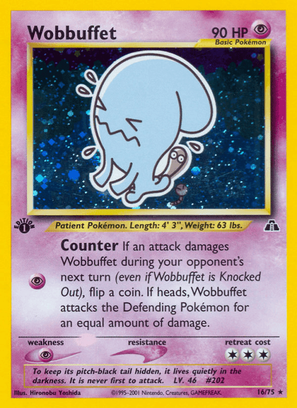 Wobbuffet, carta 16 de Neo Discovery