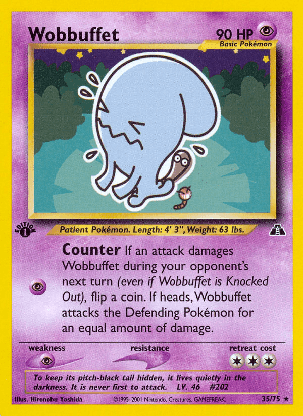 Wobbuffet, carta 35 de Neo Discovery