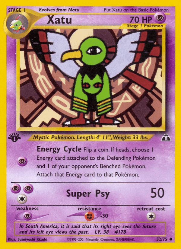 Xatu, carta 52 de Neo Discovery
