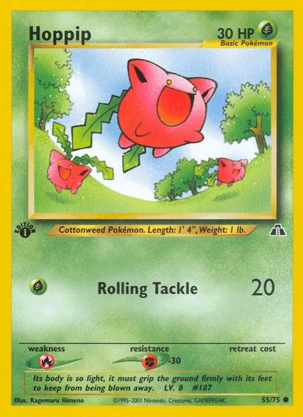 Hoppip, carta 55 de Neo Discovery