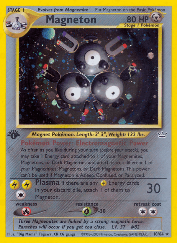 Magneton, card 10 from Neo Revelation