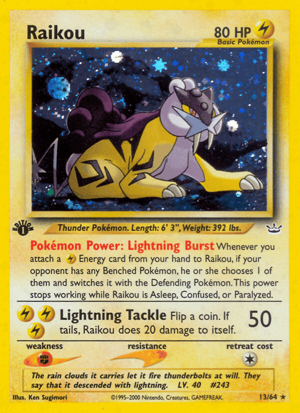 Raikou, card 13 from Neo Revelation