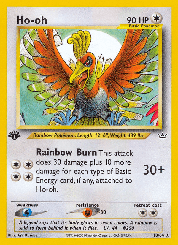 Ho-oh, carta 18 di Neo Revelation
