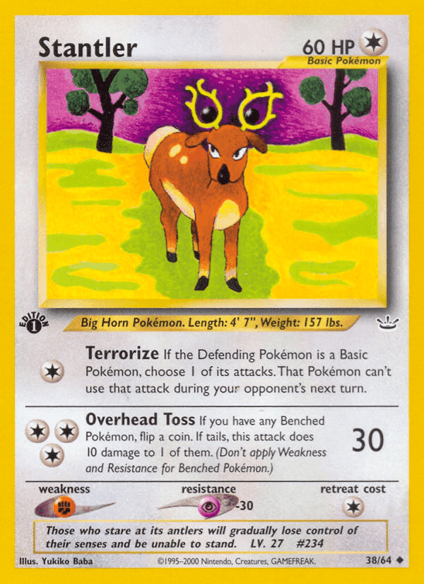 Stantler, card 38 from Neo Revelation