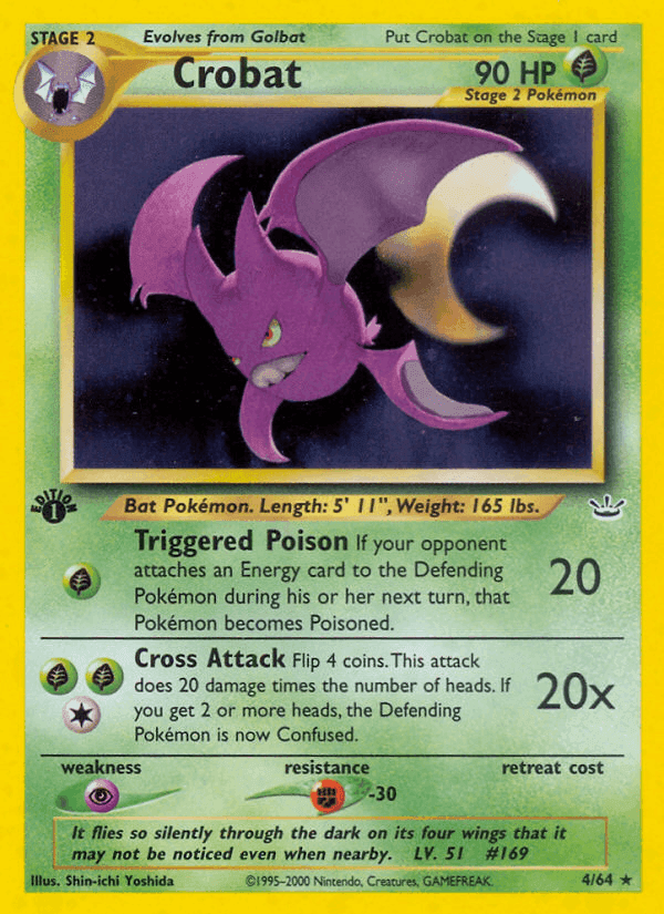 Crobat, carta 4 di Neo Revelation