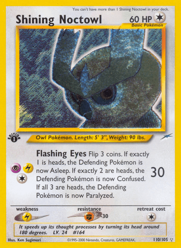 Shining Noctowl, card 110 from Neo Destiny