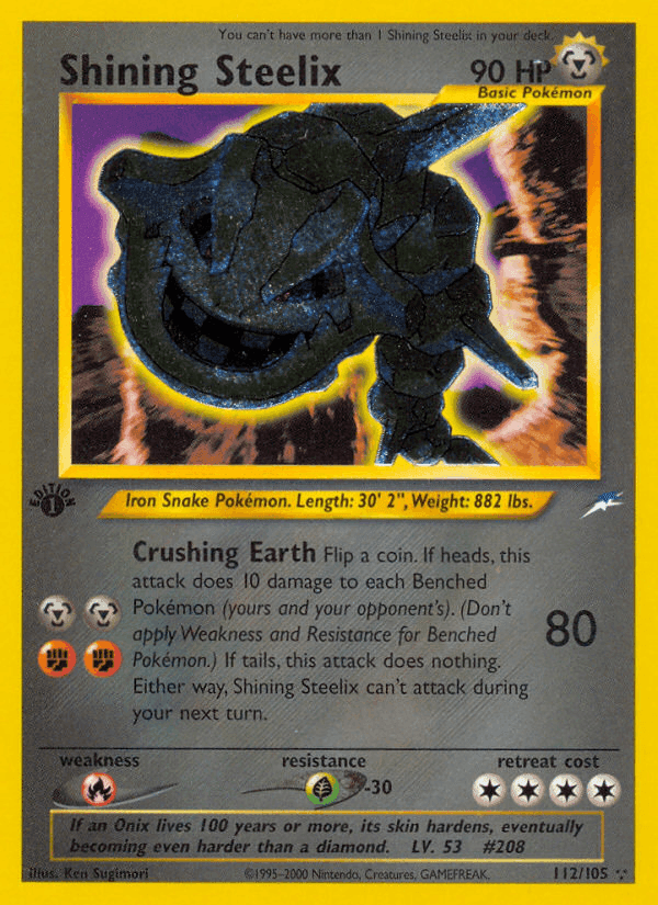 Shining Steelix, carta 112 de Neo Destiny