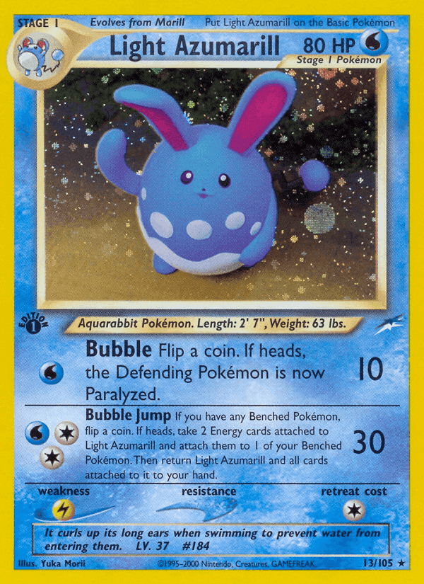 Light Azumarill, carta 13 de Neo Destiny
