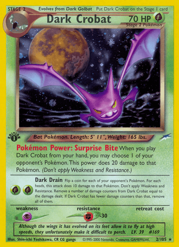 Dark Crobat, carta 2 de Neo Destiny