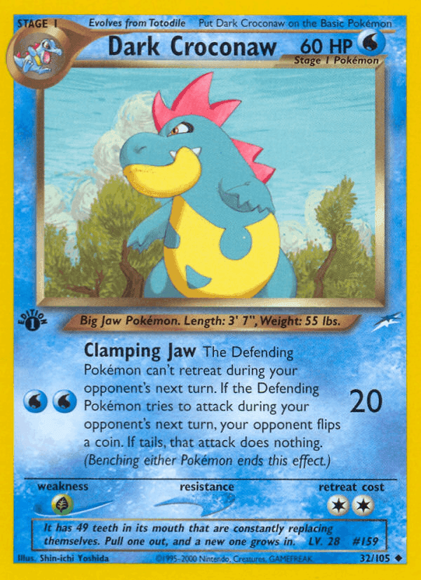 Dark Croconaw, carta 32 di Neo Destiny