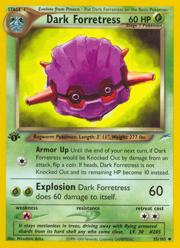 Dark Forretress, carte 35 de Neo Destiny