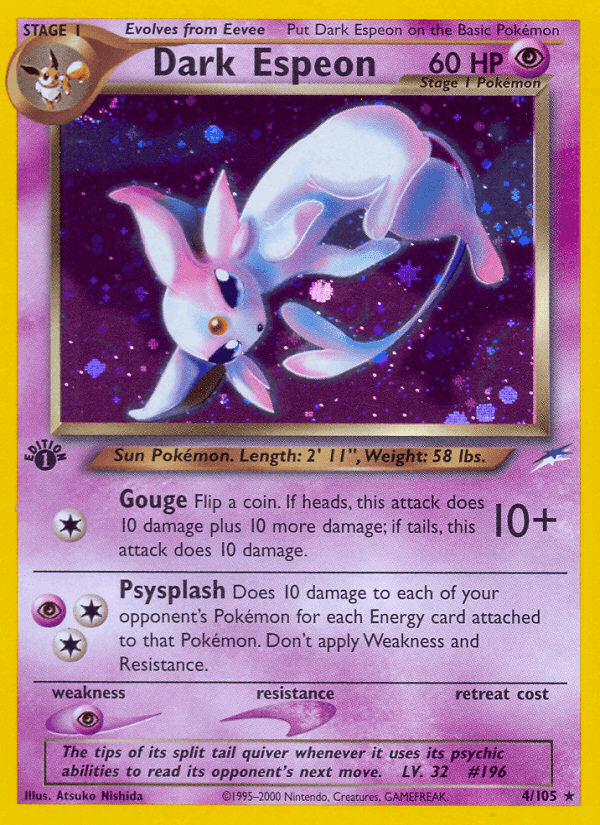 Dark Espeon, carta 4 de Neo Destiny