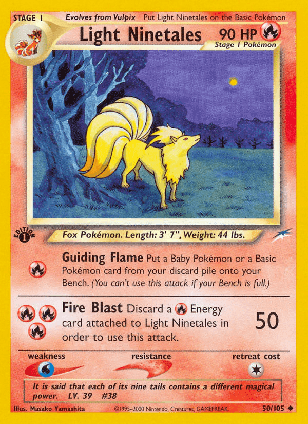 Light Ninetales, carta 50 de Neo Destiny