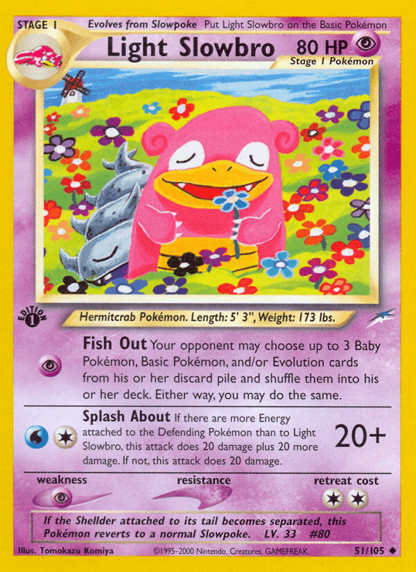 Light Slowbro, carta 51 de Neo Destiny