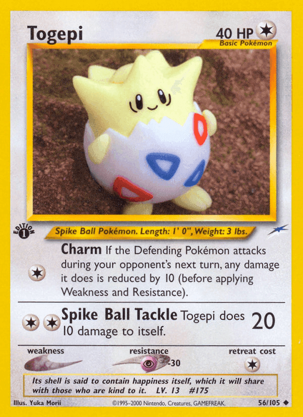Togepi, carta 56 de Neo Destiny