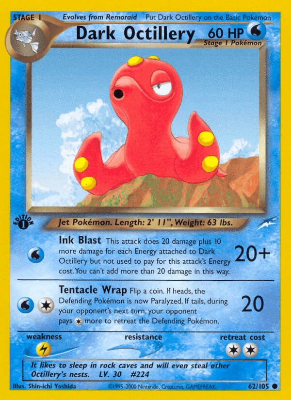 Dark Octillery, card 62 from Neo Destiny