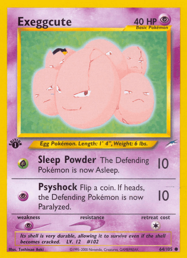 Exeggcute, card 64 from Neo Destiny