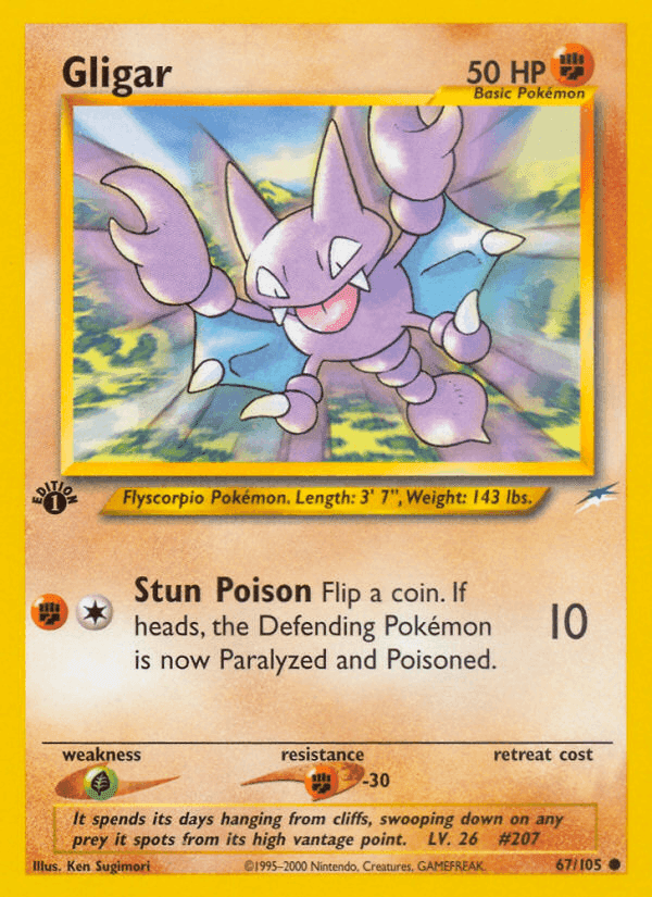 Gligar, card 67 from Neo Destiny