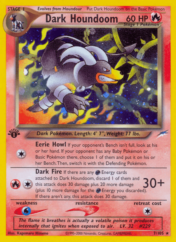 Dark Houndoom, carta 7 di Neo Destiny