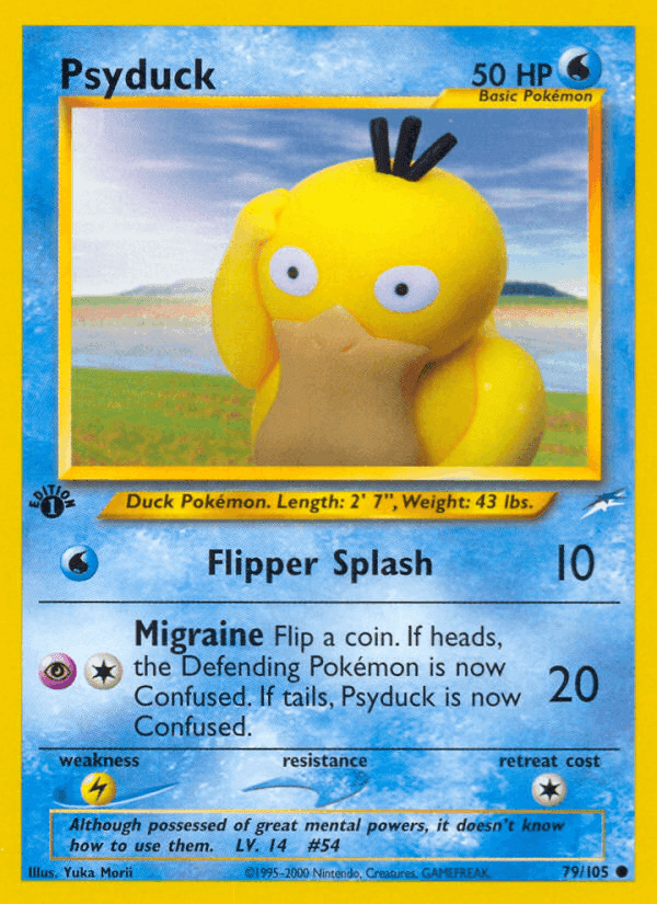 Psyduck, carta 79 de Neo Destiny