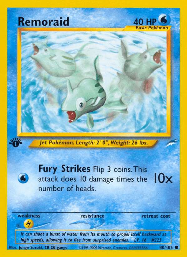 Remoraid, card 80 from Neo Destiny