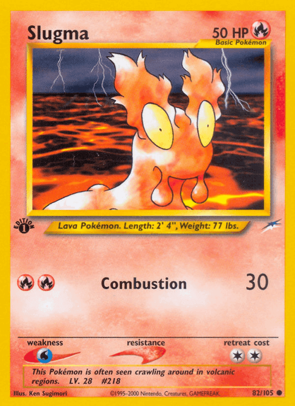Slugma, card 82 from Neo Destiny