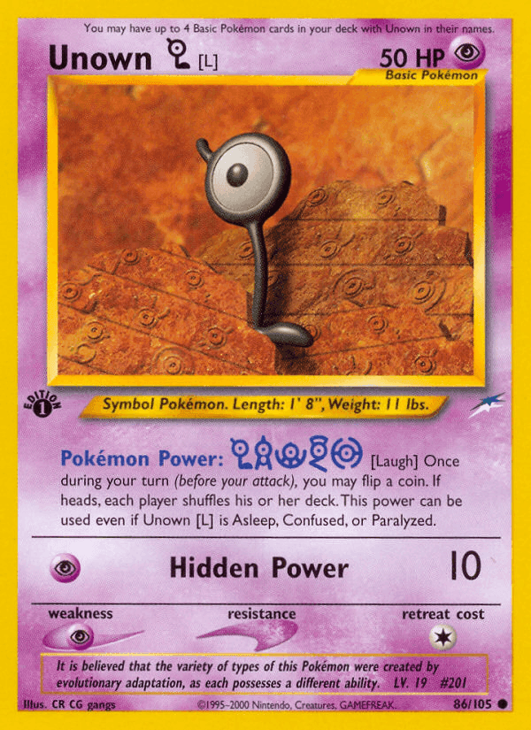 闇、そして光へ... の 86 番、Unown [L]