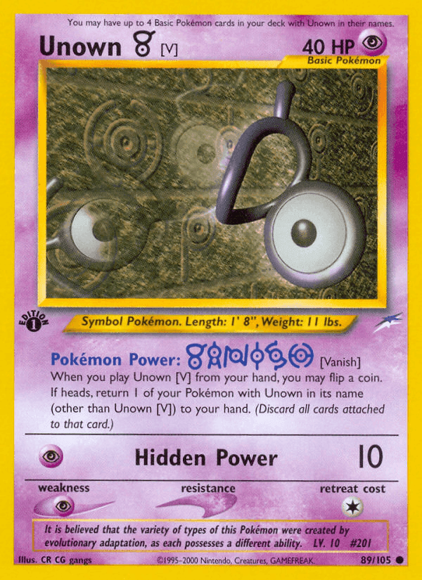 闇、そして光へ... の 89 番、Unown [V]