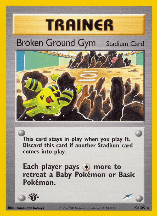 Broken Ground Gym, carta 92 di Neo Destiny