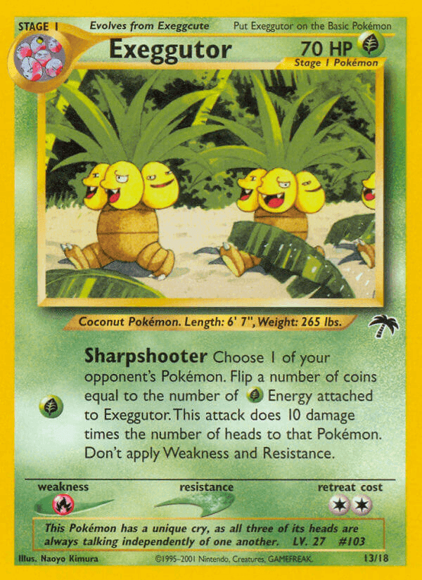 Exeggutor, carta 13 de Southern Islands