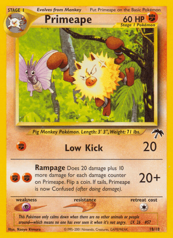 Primeape, carta 18 di Southern Islands