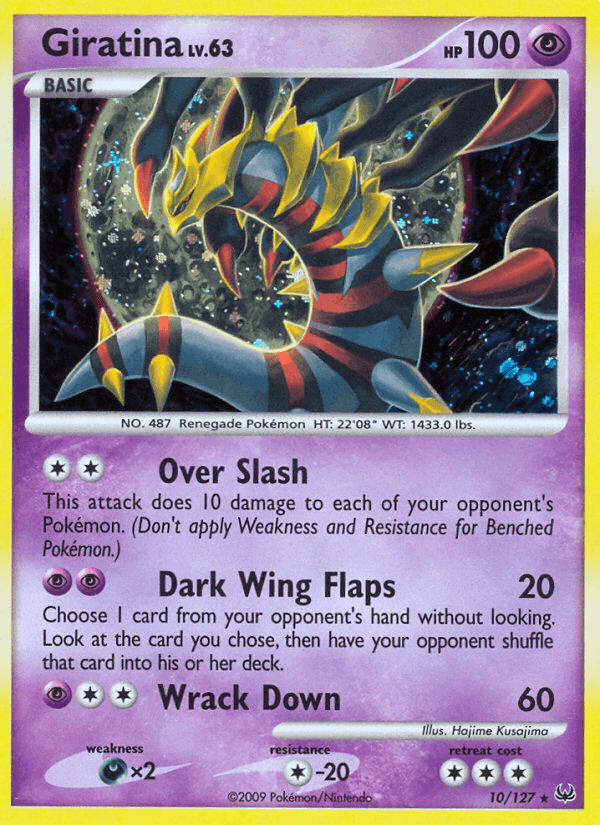 Giratina, carta 10 di Platino