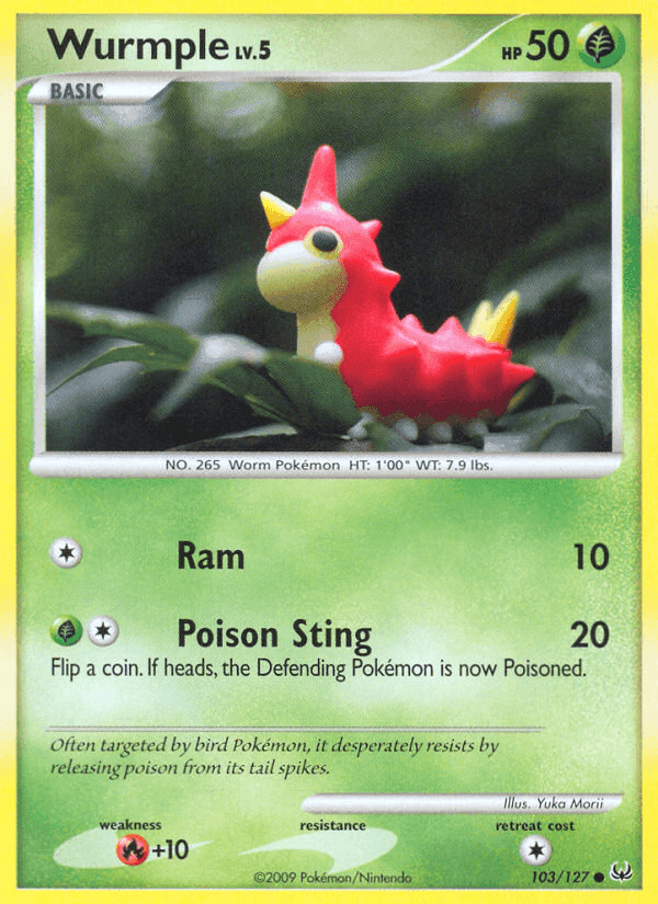 Wurmple, card 103 from Platinum