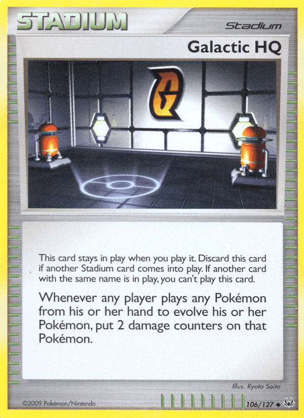 Galactic HQ, card 106 from Platinum