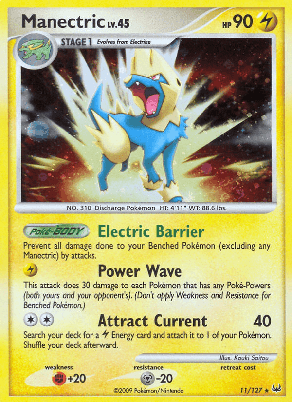 Manectric, carta 11 di Platino