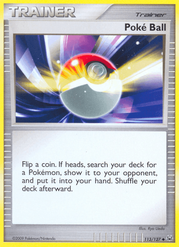 Poké Ball, card 113 from Platinum